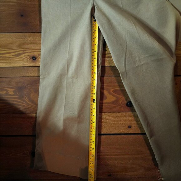 Zara Woman Olive Green Wide Leg Crop Pants XS High Rise Utility Culottes - Picture 9 of 12